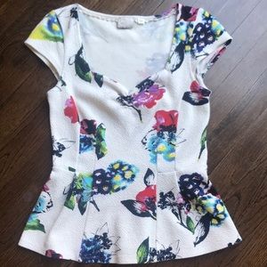 Anthropologie peplum top